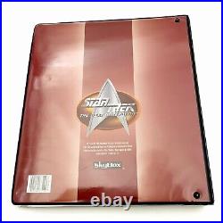 1997 Star Trek Skybox The Next Generation Season Six Factory Binder with Cards