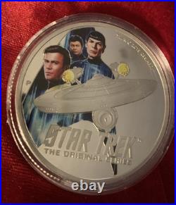 1oz Silver Coin STAR TREKT The Original Series EnterpriseT & Crew 1oz Silver Coin STAR TREKT The Original Series EnterpriseT & Crew