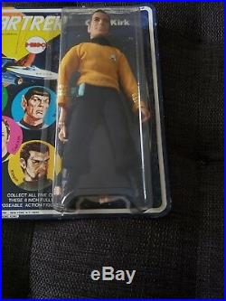 1st Issue Five Face Original 1974 Mego Star Trek Captain Kirk nice Card New MOC