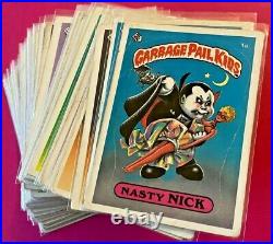1st Series 1985 Topps Garbage Pail Kids Original 1 Matte Set GPK Nasty Nick OS1