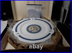 2 Star Trek Pfaltzgraff Uss Enterprise Captains Service Plates New In Box