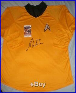 2 William Shatner Signed Star Trek Captain Kirk Uniform Shirts JSA COA
