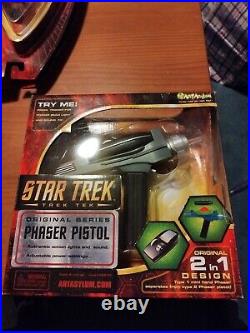 2003 Star Trek Original Series Phaser Pistol 2 In 1 Design Art Asylum New In Box