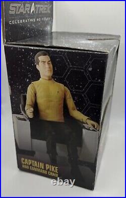 2006 Star Trek Captain Pike and Command Chair New Force Figure Toy Art Asylum