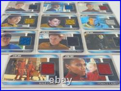 2009 Star Trek Movie Costume Card Set CC1-CC11 Kirk Spock Uhura McCoy Chekov
