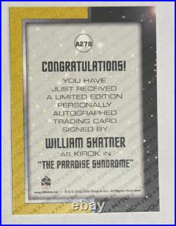 2009 Star Trek The Original Series A278 William Shatner Autograph Card