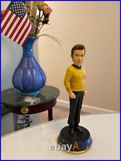 2011 Westland Star Trek KIRK SPOCK Resin Bobble Head Figurine Statue Figure 7.5