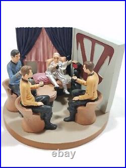 2012 Star Trek Hawthorne Village Diorama Sculpture Carbomite Maneuver #A0974