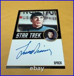 2013 STAR TREK The Original Series Autograph Leonard Nimoy Spock Auto