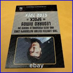 2013 STAR TREK The Original Series Autograph Leonard Nimoy Spock Auto