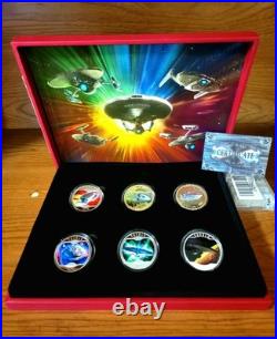 2014 24K Silver Plated Star Trek Original Series Collector Set. VERY RARE