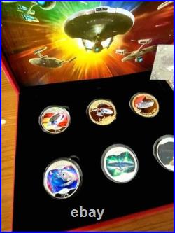 2014 24K Silver Plated Star Trek Original Series Collector Set. VERY RARE