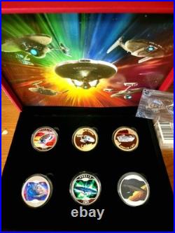 2014 24K Silver Plated Star Trek Original Series Collector Set. VERY RARE