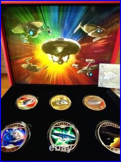 2014 24K Silver Plated Star Trek Original Series Collector Set. VERY RARE
