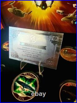 2014 24K Silver Plated Star Trek Original Series Collector Set. VERY RARE