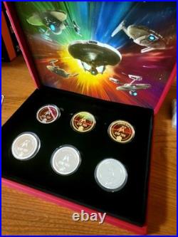 2014 24K Silver Plated Star Trek Original Series Collector Set. VERY RARE