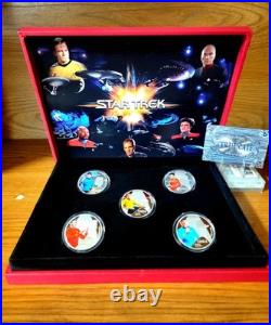 2014.999 Fine Silver Plated- Star Trek Original Series Collector Set-With Cert