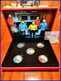 2014.999 Fine Silver Plated- Star Trek Original Series Collector Set-With Cert