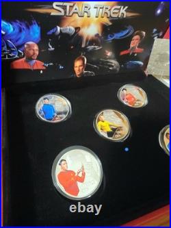 2014.999 Fine Silver Plated- Star Trek Original Series Collector Set-With Cert