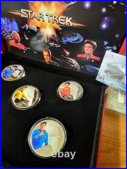 2014.999 Fine Silver Plated- Star Trek Original Series Collector Set-With Cert