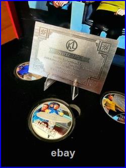 2014.999 Fine Silver Plated- Star Trek Original Series Collector Set-With Cert