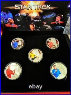 2014.999 Fine Silver Plated- Star Trek Original Series Collector Set-With Cert
