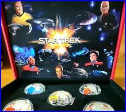 2014.999 Fine Silver Plated- Star Trek Original Series Collector Set-With Cert