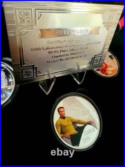 2014.999 Fine Silver Plated- Star Trek Original Series Collector Set-With Cert