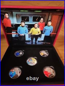 2014.999 Fine Silver Plated- Star Trek Original Series Collector Set-With Cert