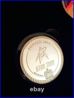 2014.999 Fine Silver Plated- Star Trek Original Series Collector Set-With Cert