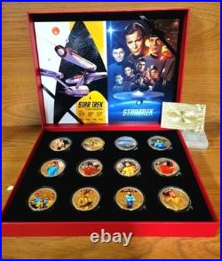 2015 24K Gold Plated Star Trek Original Series Collector Set. VERY RARE