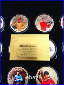 2015 24K Gold Plated Star Trek Original Series Collector Set. VERY RARE