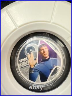 2015 Star Trek Spock Original Series 1oz Silver Proof with # COA