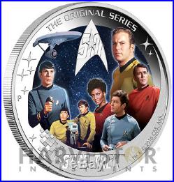 2016 Star Trek Original Series 2 Oz. Silver The Crew Original Mint Packaging