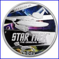 2018 Star Trek The Original Series SHIPS Silver 2 oz Proof Coin Ltd 850