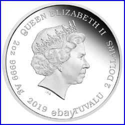 2019 Star TrekT Original EnterpriseT & Crew Silver Coin Tuvalu 2 oz Proof