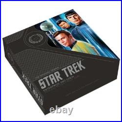 2019 Star TrekT Original EnterpriseT & Crew Silver Coin Tuvalu 2 oz Proof