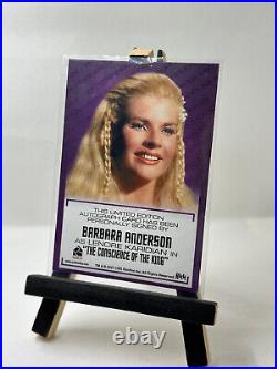 2021 Rittenhouse STAR TREK Autograph ON CARD Barbara Anderson