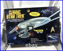 2022 Playmates Classic Star Trek Uss Enterprise Ncc-1701 In Hand