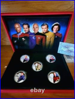 2025.999 Fine Silver Plated- Star Trek Original Series Collector Set-With Cert
