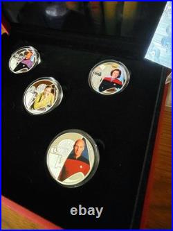2025.999 Fine Silver Plated- Star Trek Original Series Collector Set-With Cert
