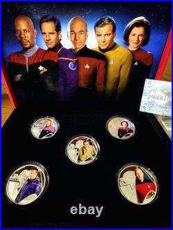 2025.999 Fine Silver Plated- Star Trek Original Series Collector Set-With Cert