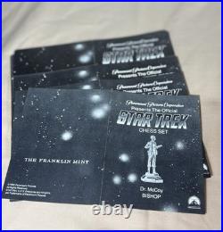 25th Anniversary Star Trek Gold & Silver Chess Set by Franklin Mint