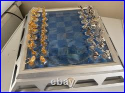 25th Anniversary Star Trek Gold & Silver Chess Set by Franklin Mint Collectors