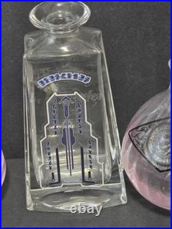 (3) Authentic STAR TREK Screen Used Prop Alien Bar Bottles Decanters