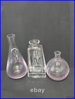 (3) Authentic STAR TREK Screen Used Prop Alien Bar Bottles Decanters