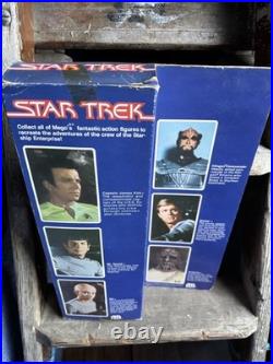 3x's Vintage Star Trek Pedigree Toys Kirk, Spock and Dekker Unit MIB Mego
