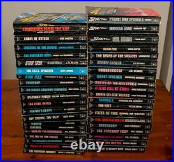 40x Star Trek original series vintage Titan-published books bundle 80s & 90s