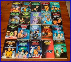 40x Star Trek original series vintage Titan-published books bundle 80s & 90s