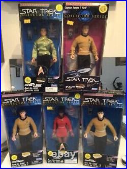 5 STAR TREK TOS 9 Action Figures UHURA Sulu CHEKOV Kirk VINTAGE 90's Playmates